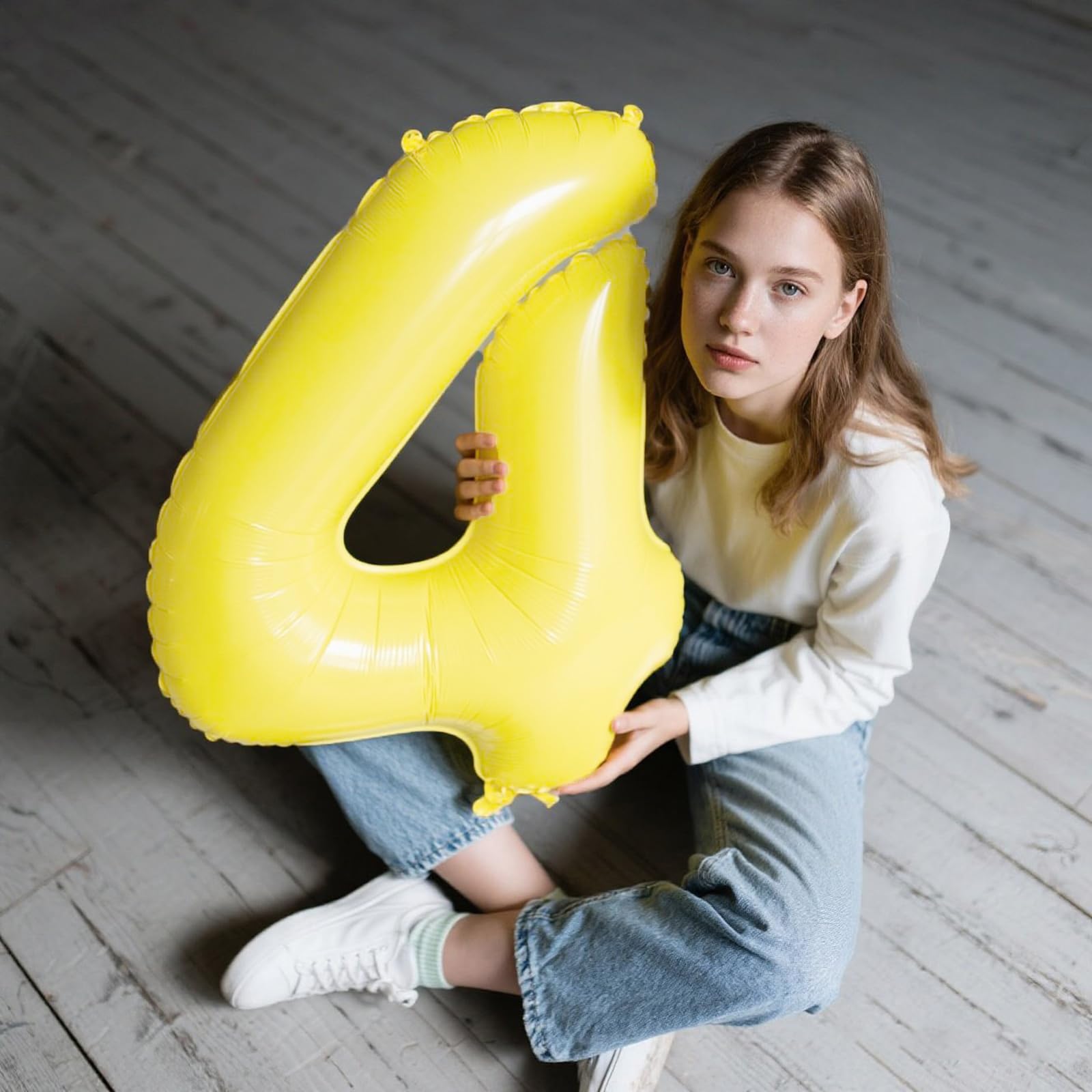 Kelfuoya wall decor 40-inch number balloon adds stable party decoration