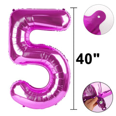 Kelfuoya wall decor using rose purple balloon for indoor celebrations.