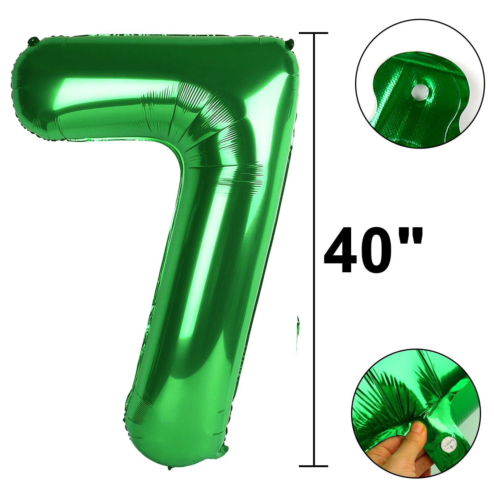 Kelfuoya wedding anniversary decor featuring a green number 17 balloon