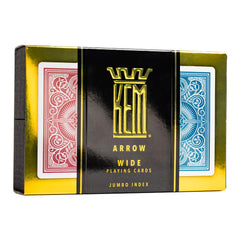 KEM Arrow jumbo index cards offer easy visibility during games.