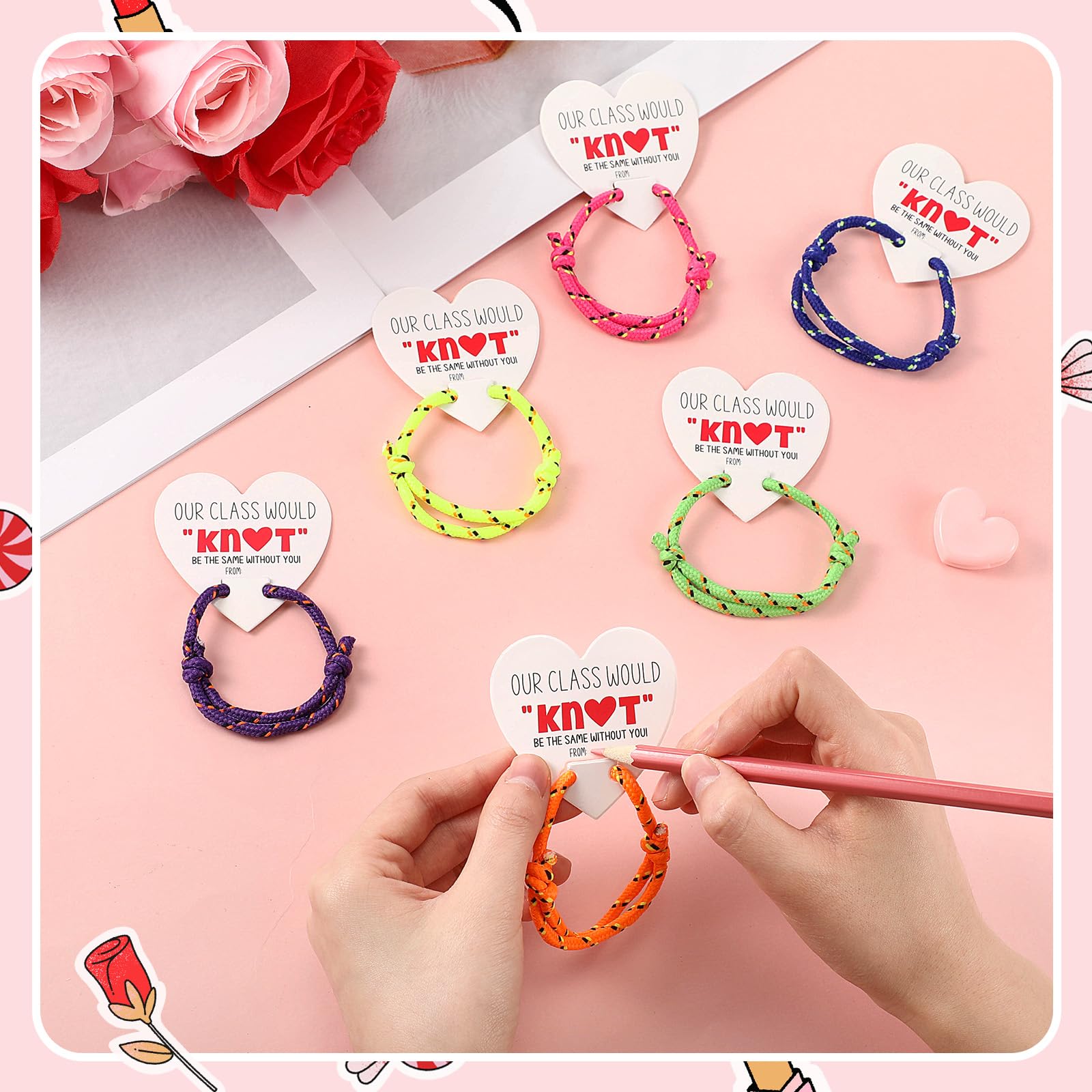Kenning 24-pack valentine set ready for gifting and party favors