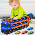 Kenthoris transport truck with 24 die-cast cars ready to race