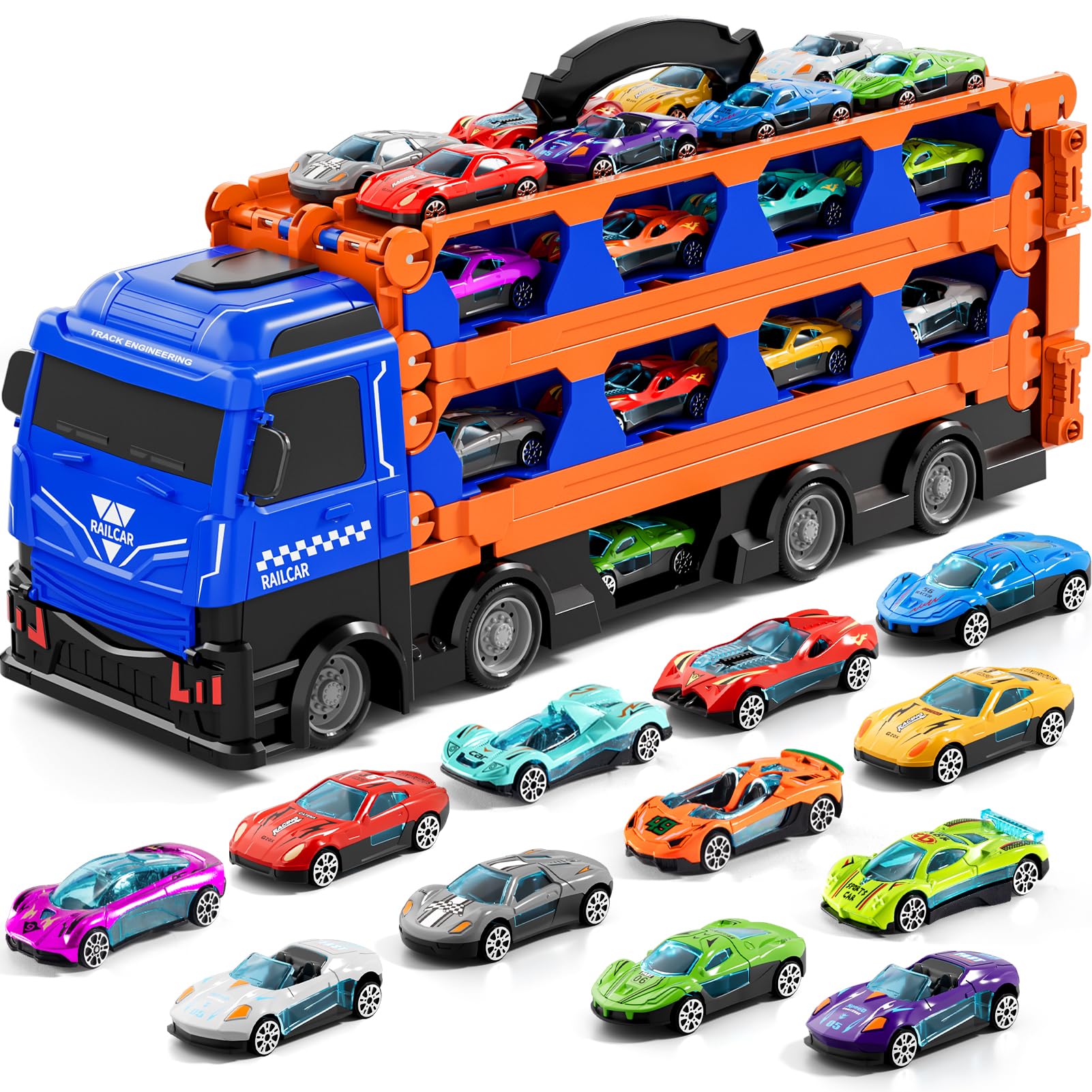 Kenthoris storage compartment keeps tiny cars neatly organized after play