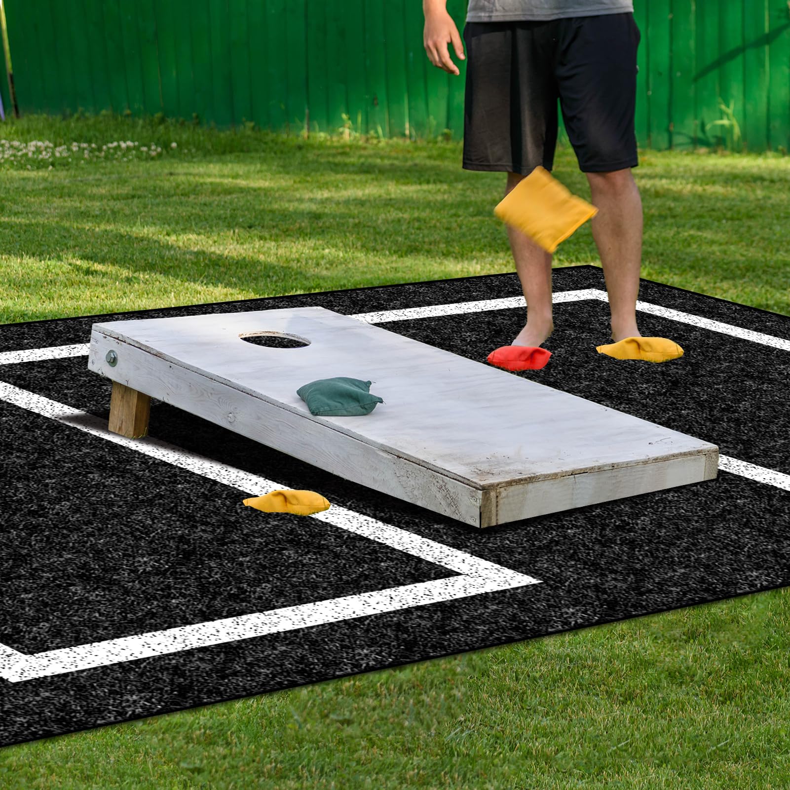 KEOHOLI mats creating a clean playing area to protect bags