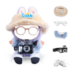 KEOOUA 17cm doll blue shirt: versatile outfit for creative mix-and-match play