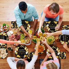 Kepeel disposable dinnerware kit for quick cleanup after the party