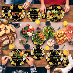 Kepeel retirement theme design in black and gold elevates decor