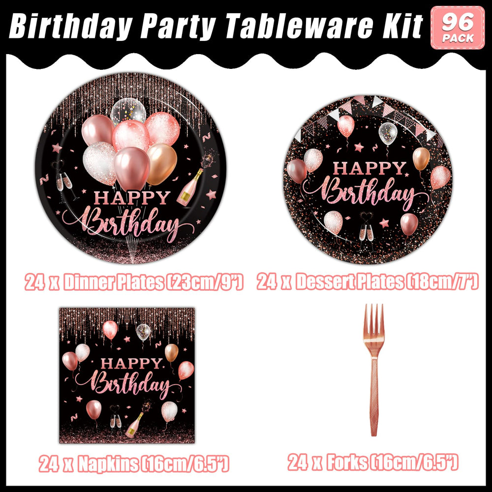 Kepeel rose gold dessert plates, perfect mini treats for parties