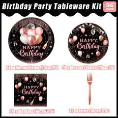 Kepeel rose gold dessert plates, perfect mini treats for parties