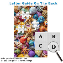 Kepovin puzzle back letters help beginners match pieces with the guide.