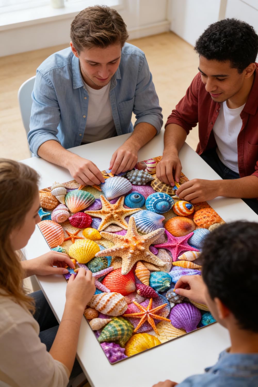Kepovin family puzzle night invites relaxed bonding over a shared project.