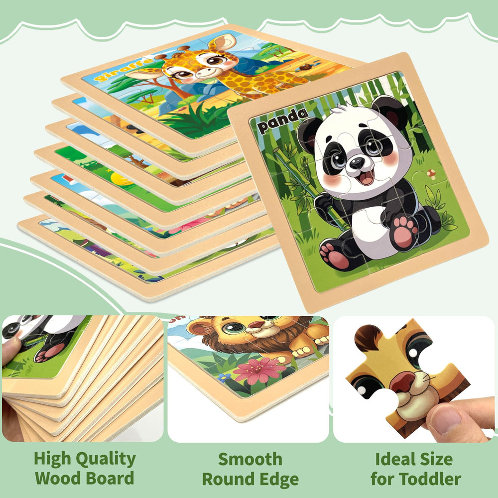 kepovin wooden puzzles panda piece fosters tactile exploration and imagination