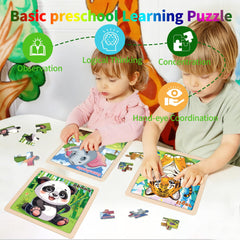 kepovin wooden puzzles tiger piece supports problem solving and hand-eye coordination