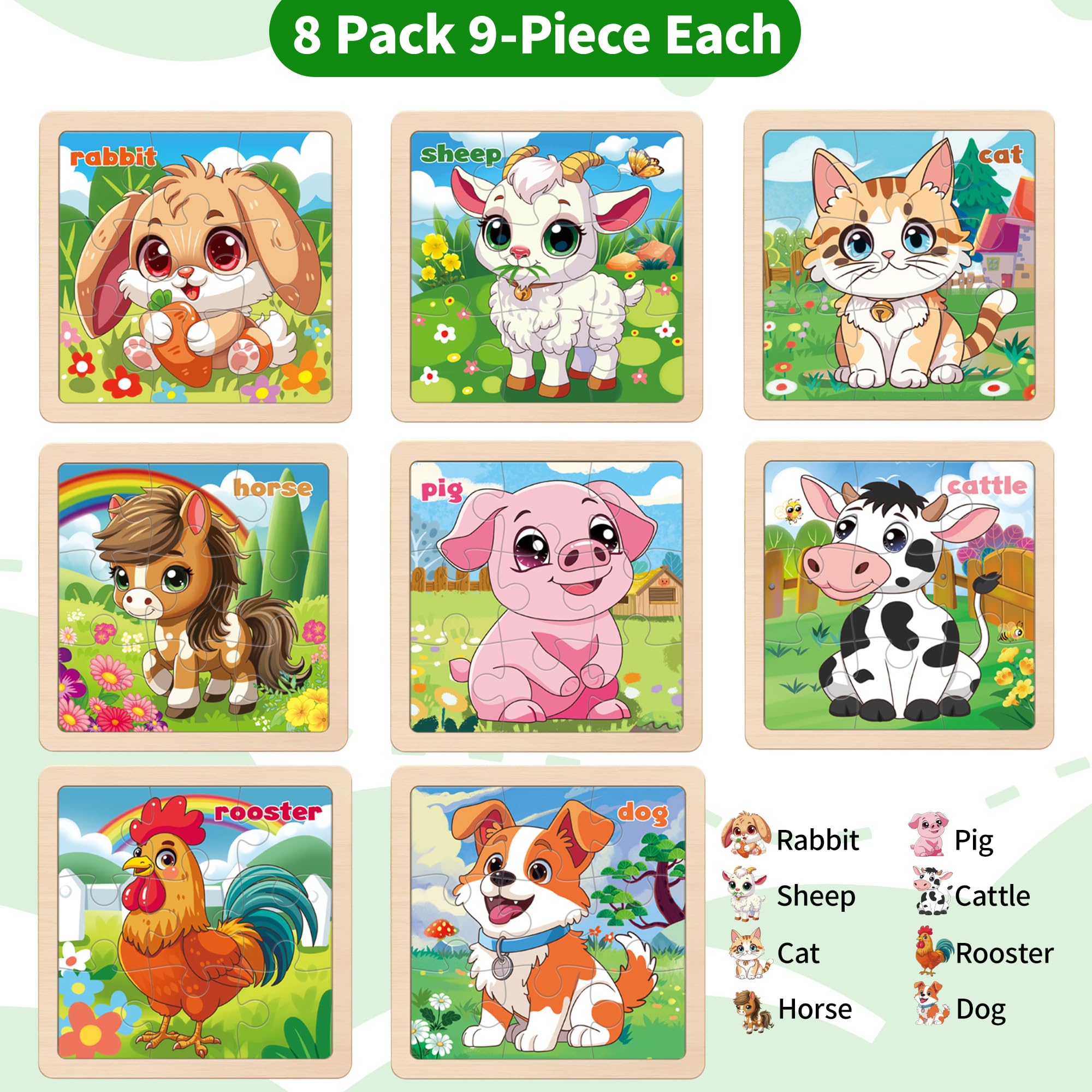 Kepovin wooden puzzle cow image invites sensory exploration with colorful pieces.