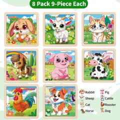 Kepovin wooden puzzle cow image invites sensory exploration with colorful pieces.