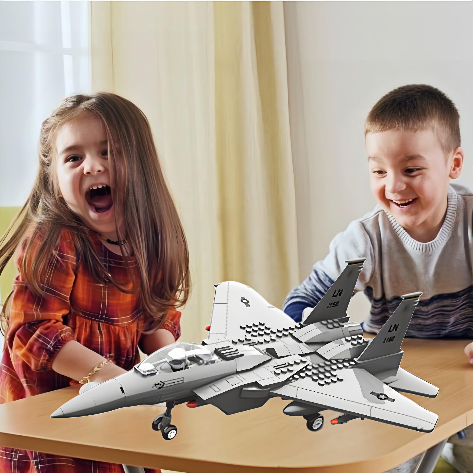 KERHENE F-15 Eagle brick-compatibility with other sets.