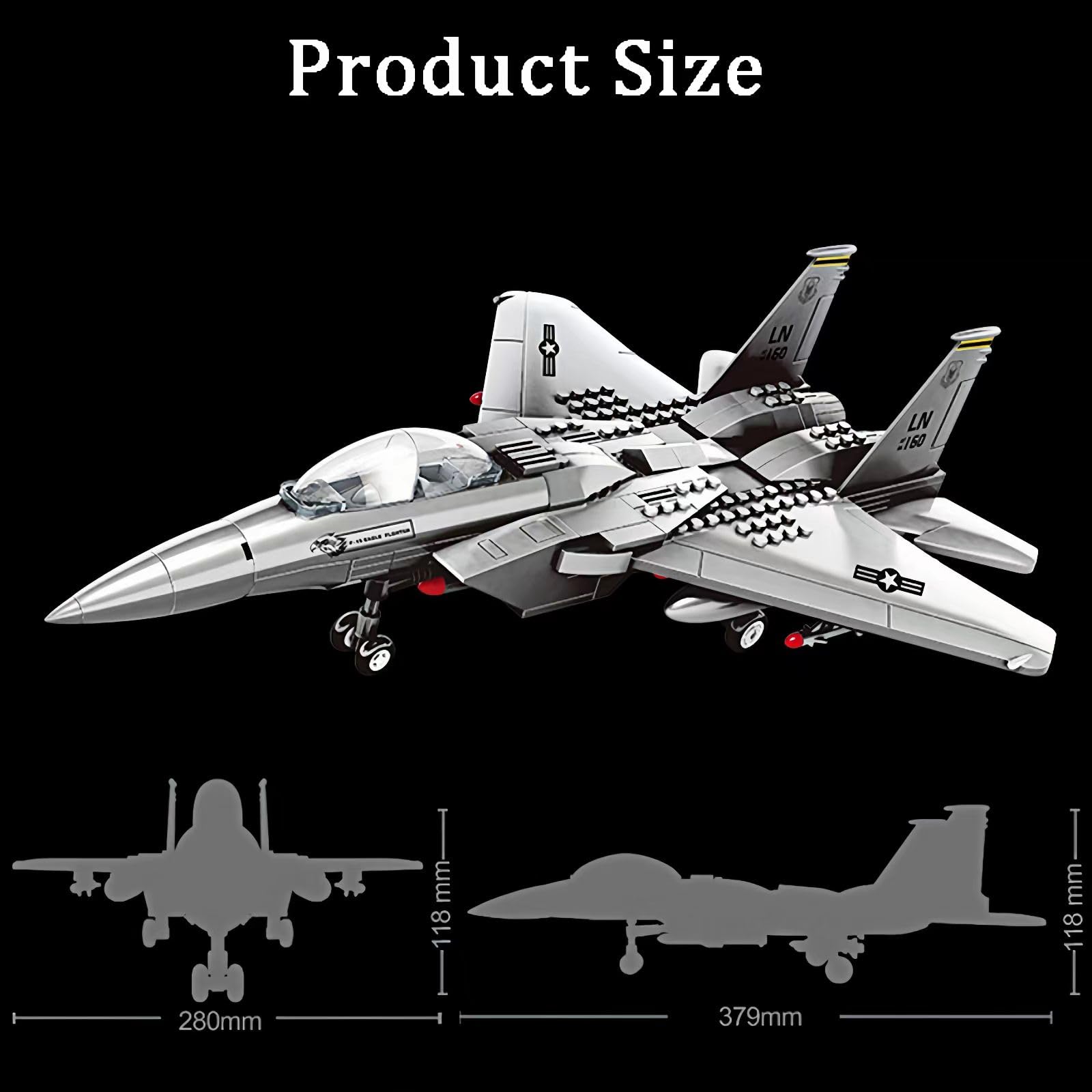 KERHENE F-15 Eagle safe ABS material for children and adults.