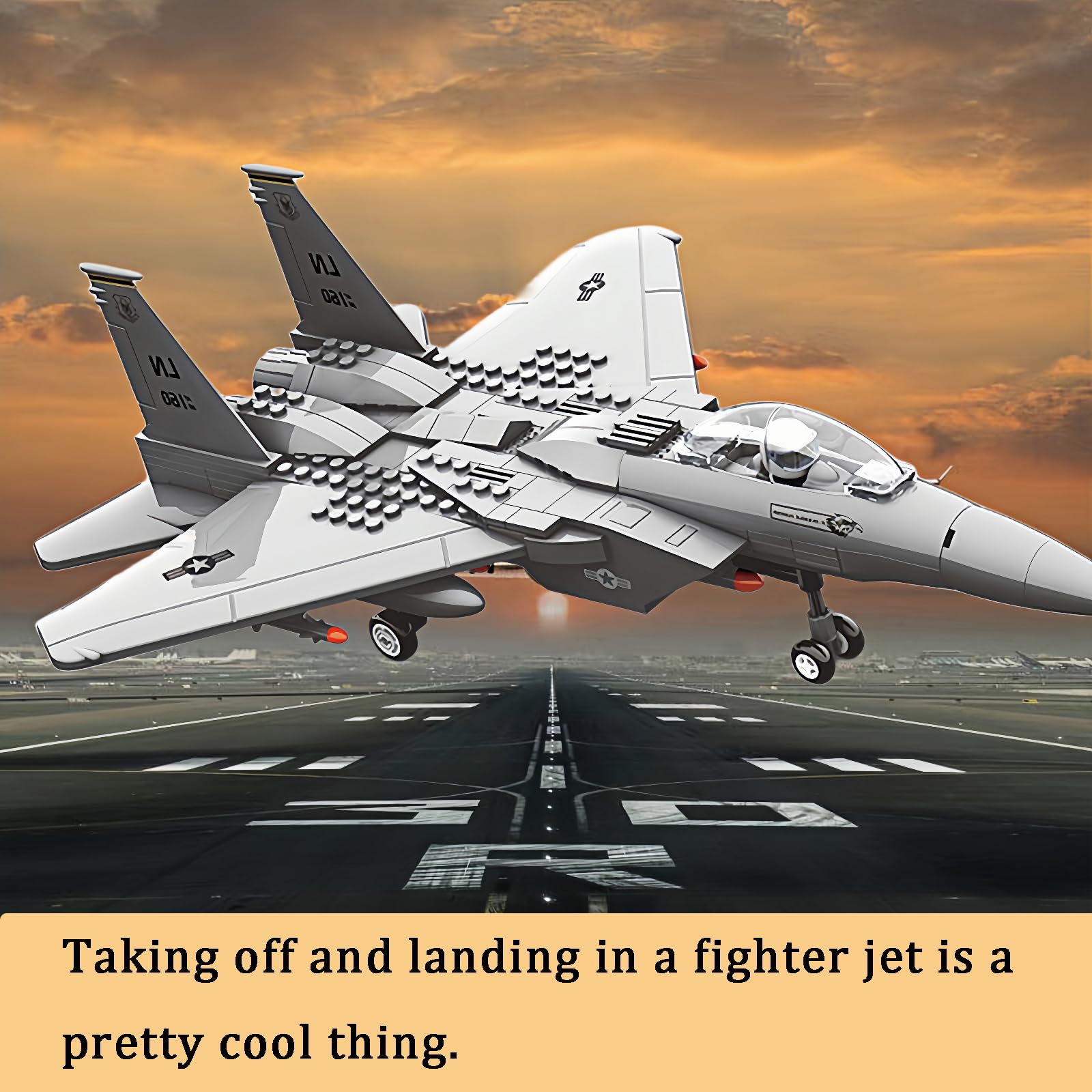 KERHENE F-15 Eagle wings and tail show precise geometry.