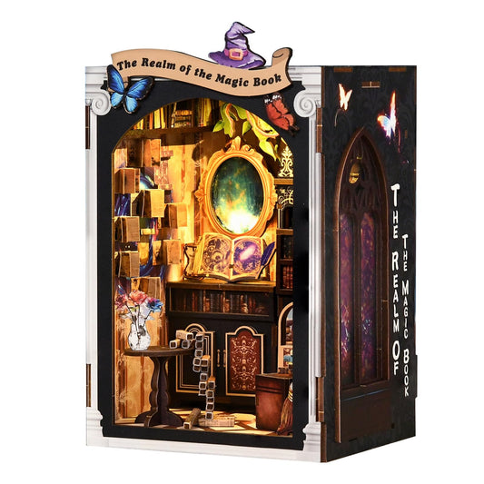 KERNOWO Book Nook Kit assembled display boosts bookshelf decor