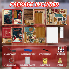 KERNOWO Book Nook Kit Bookshelf decor showcases a charming miniature house.