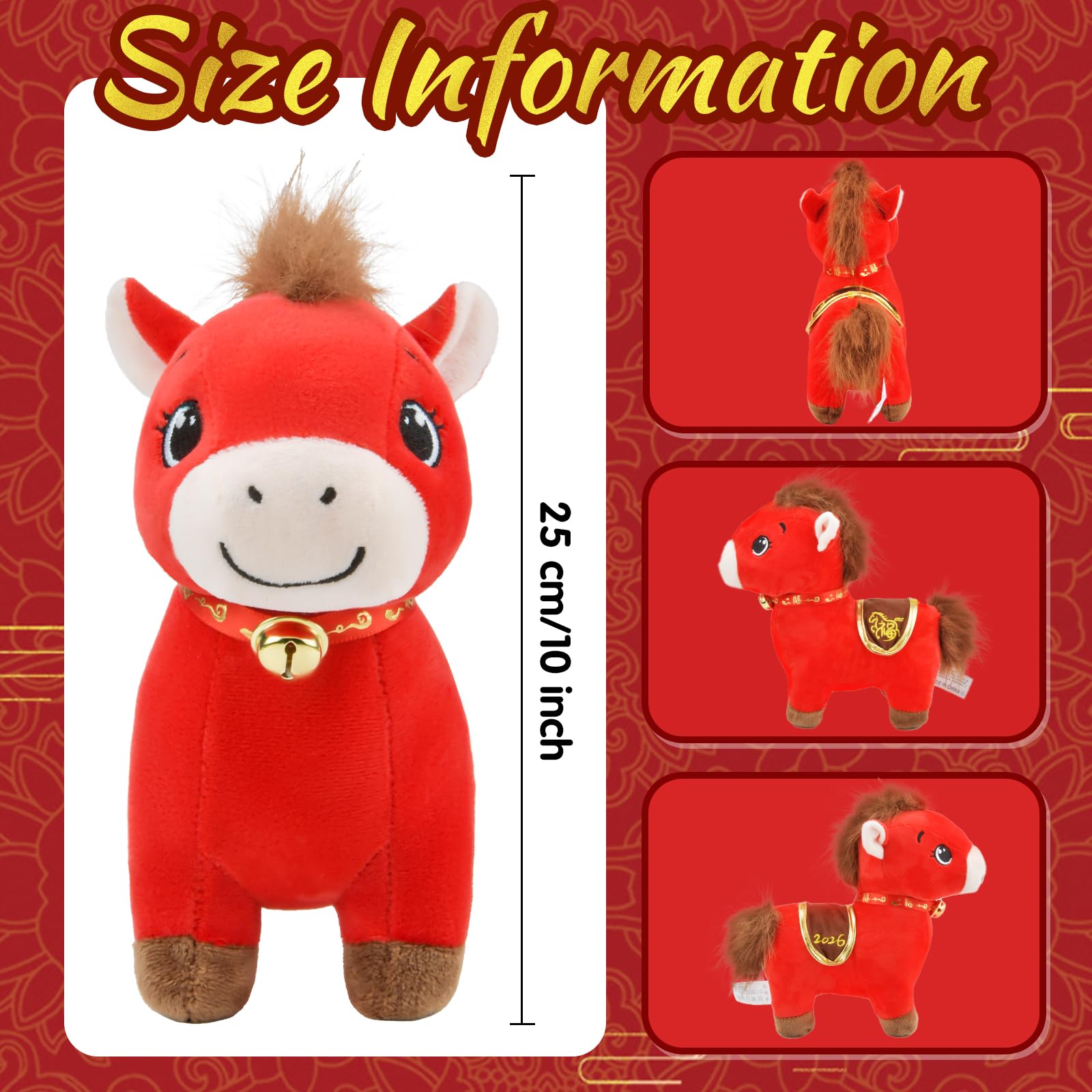 KESOCORAY horse plush close-up details highlight craftsmanship and premium materials.