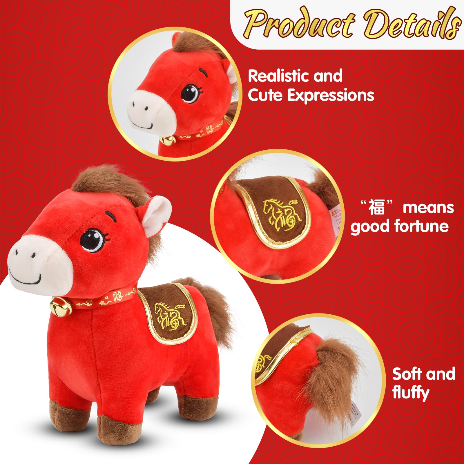 KESOCORAY horse plush colorful design offers a collectible keepsake and thoughtful gift.