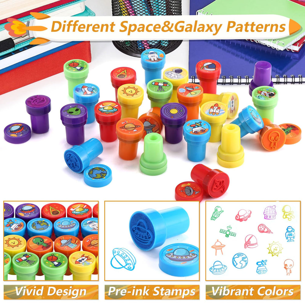 Kesote rocket stamps capture dynamic action for notebooks and cards