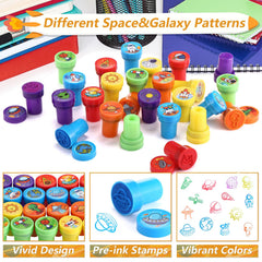 Kesote rocket stamps capture dynamic action for notebooks and cards
