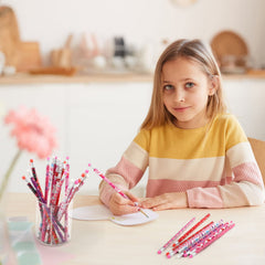 Kesote Valentines pencils with top erasers, ideal for goodie bags.
