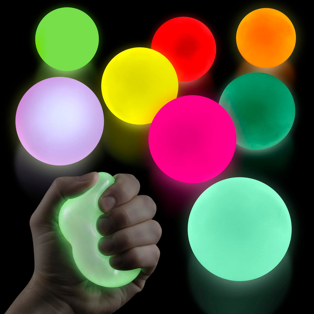 KETAR glow-in-the-dark ball on wall, offers vivid neon visibility for tactile play.
