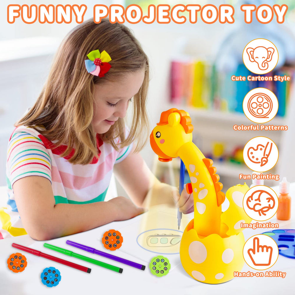 KETIEE drawing projector drawing book—kids trace shapes with gentle, safe light