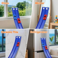 KETIEE Flex Tracks on fridge door for quick speed challenges.
