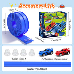 Portable and compact design of KETIEE Flex Tracks for travel