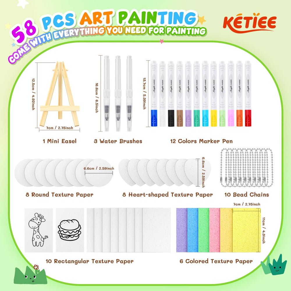 KETIEE foam texture paper 32pcs close-up for customizable shapes and textures