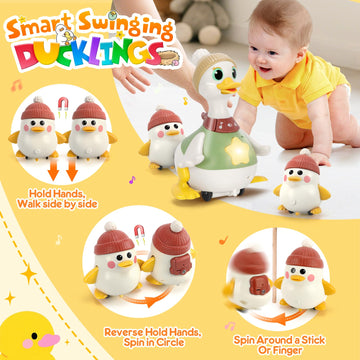 KETIEE Mama Duck lullaby light creates a soothing bedtime ambiance.