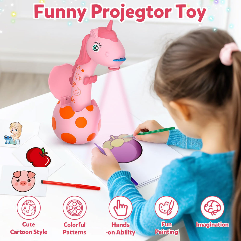 KETIEE Unicorn drawing projector focal adjustment for crisp images
