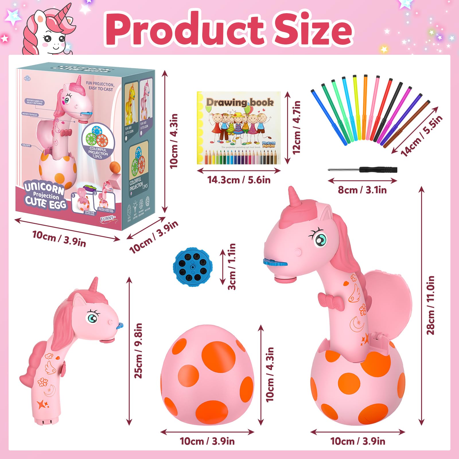KETIEE Unicorn patterns collection with 96 designs