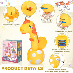 KETIEE Unicorn projector with 360° focus adjustment for crisp projection