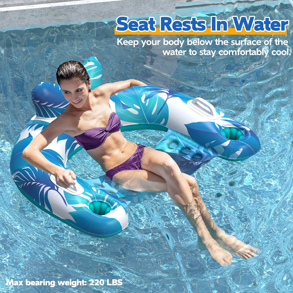 KEUCL pool floats deflated for compact storage and travel