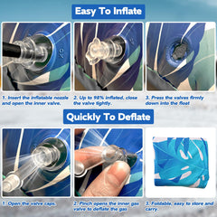 KEUCL pool floats quick inflate for fast setup and use