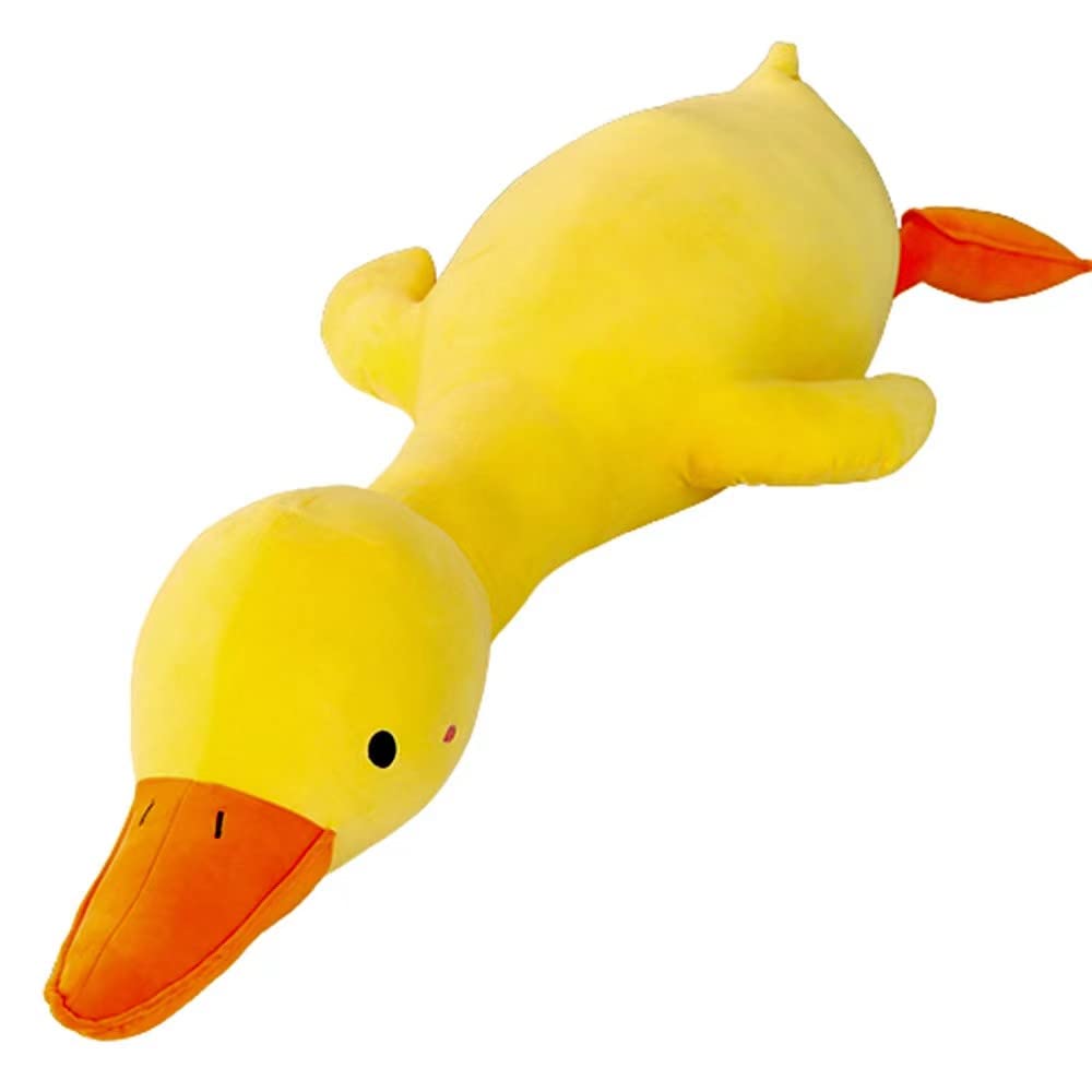 Kewo duck plush pillow in yellow offers cozy hugs and decorative presence