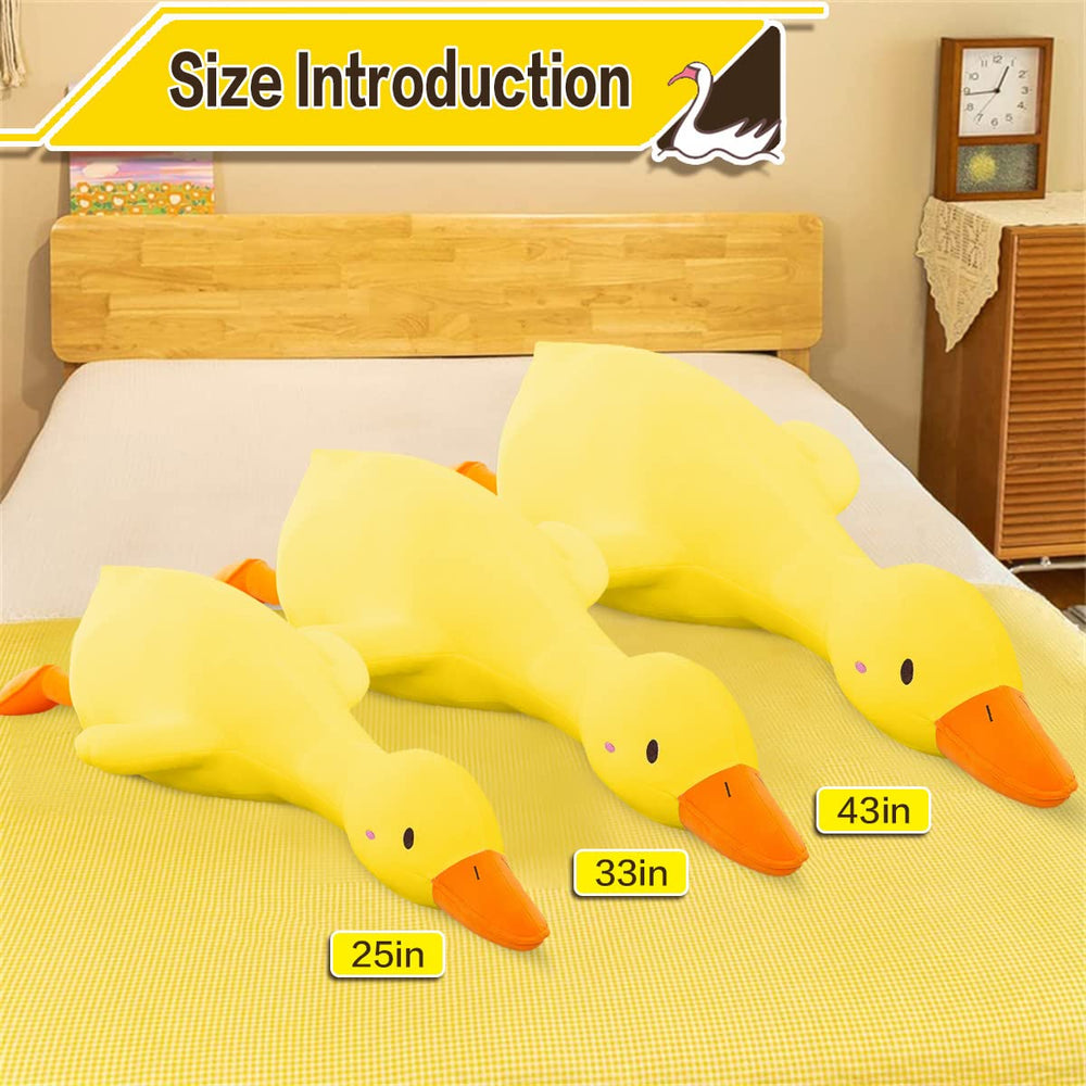 Kewo giant duck plush toy provides a soft, cuddly focal point for any room