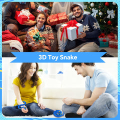 Kexueguan blue snake figurine with flexible joints for posing.