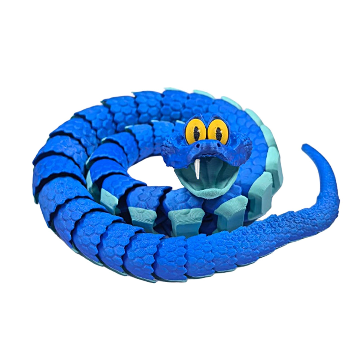 Kexueguan Snake Gary figurine in articulated pose for dynamic desk display.