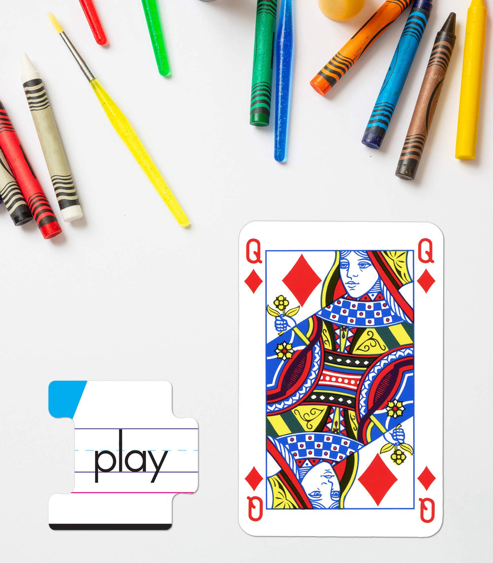 Key Education punctuation cards reinforce capitalization and sentence structure
