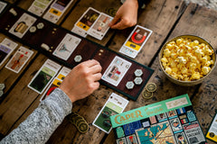 Keymaster Games Caper Europe compact box design enables quick setup for family games.