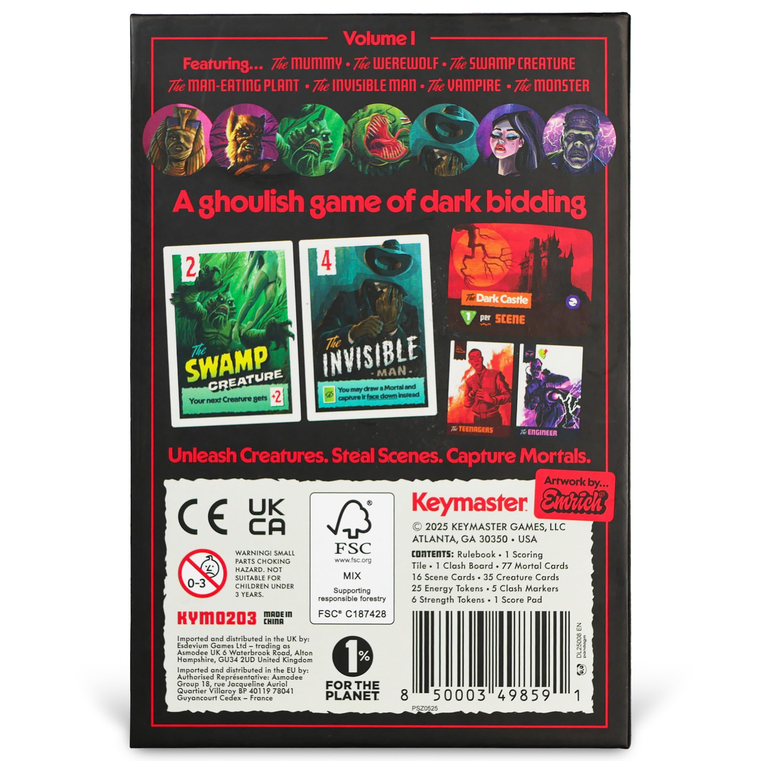 Keymaster Games Campy Creatures Vol. 1 dragon poster fuels epic showdowns