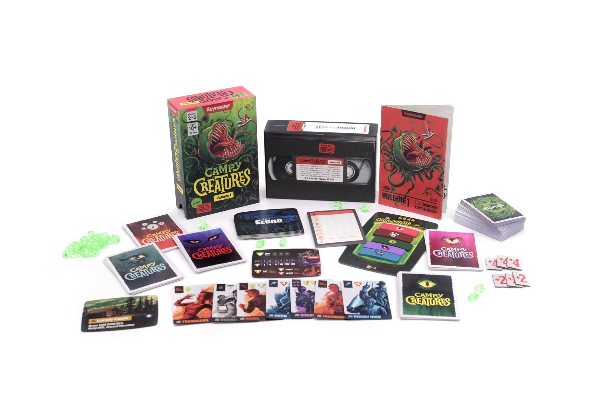 Keymaster Games Campy Creatures Vol. 1 werewolf card art sparks action-packed rounds