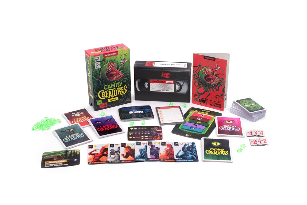 Keymaster Games Campy Creatures Vol. 1 werewolf card art sparks action-packed rounds