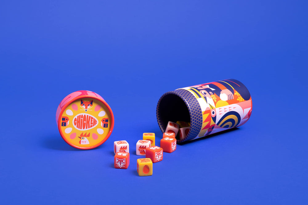 Avoid the fox and chase points in Chicken! dice game